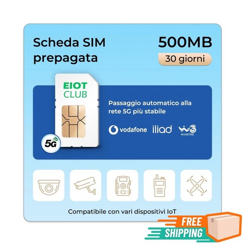 Sim prepagata per lte - sim,
